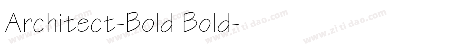 Architect-Bold Bold字体转换